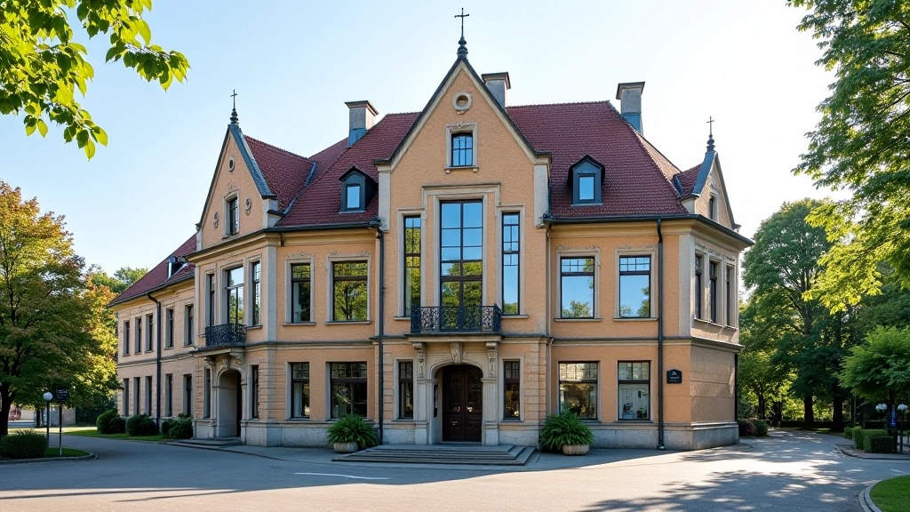 Rathaus oder Gemeindezentrum, Verwaltungsgebäude, zeigt lokale Regierungsstruktur